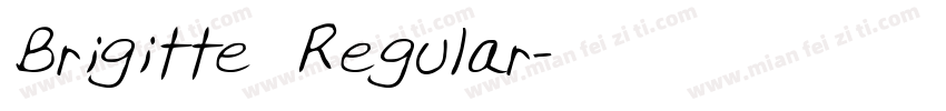 Brigitte Regular字体转换